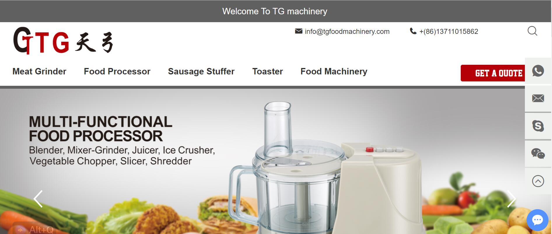 TG Machinery New Website